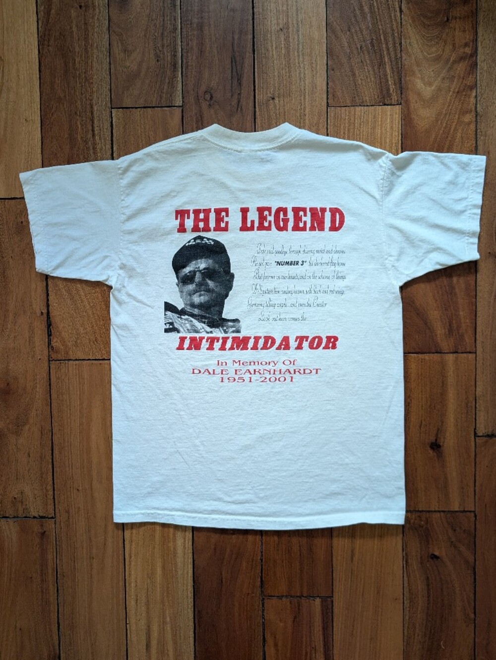 Dale Earnhardt Vintage Memorial T-shirt (L)